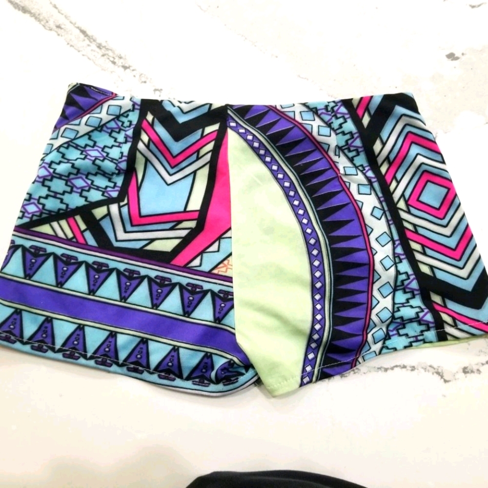 Tribal Print Swimsuit Coverup Shorts (S) 2 for 20